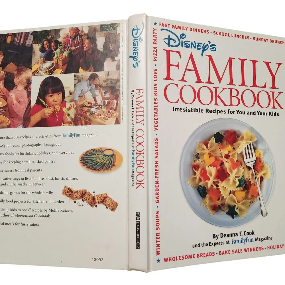 Disney's Family Cookbook by Deanna F. Cook 1996 First Edition Hardback